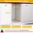 Balconera 43-QT Pull-Out Trash Can With Lid Single Bins Sliding Under Mount Kitchen Pullout Waste Container Trash Can