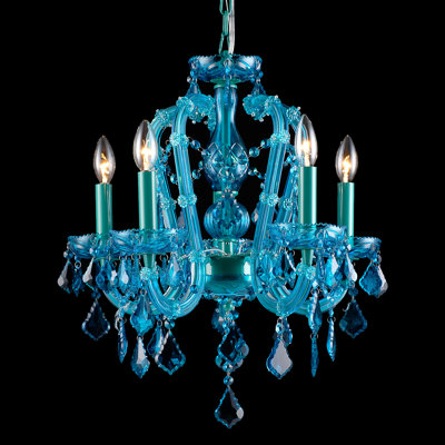 5 - Light Glass Chandelier