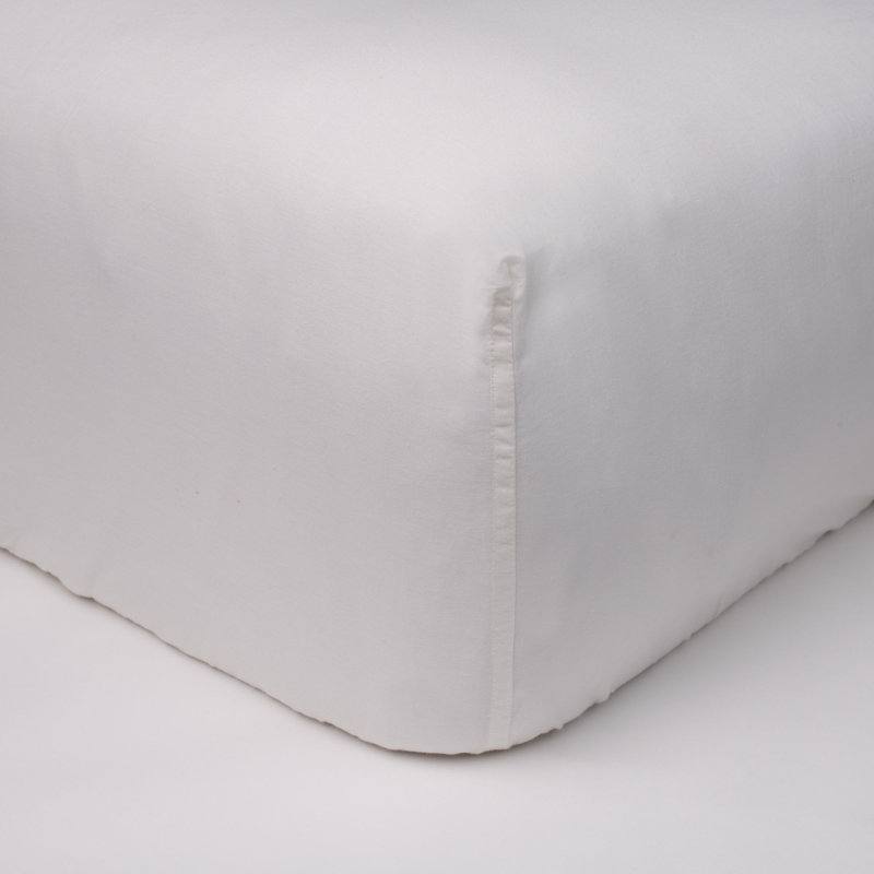 WRAPWELL Box Spring Cover, Extra Long Twin, Ivory
