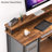 Modern Home Office Computer Writing Study Desk with Storage Shelves and Keyboard Tray-52401372