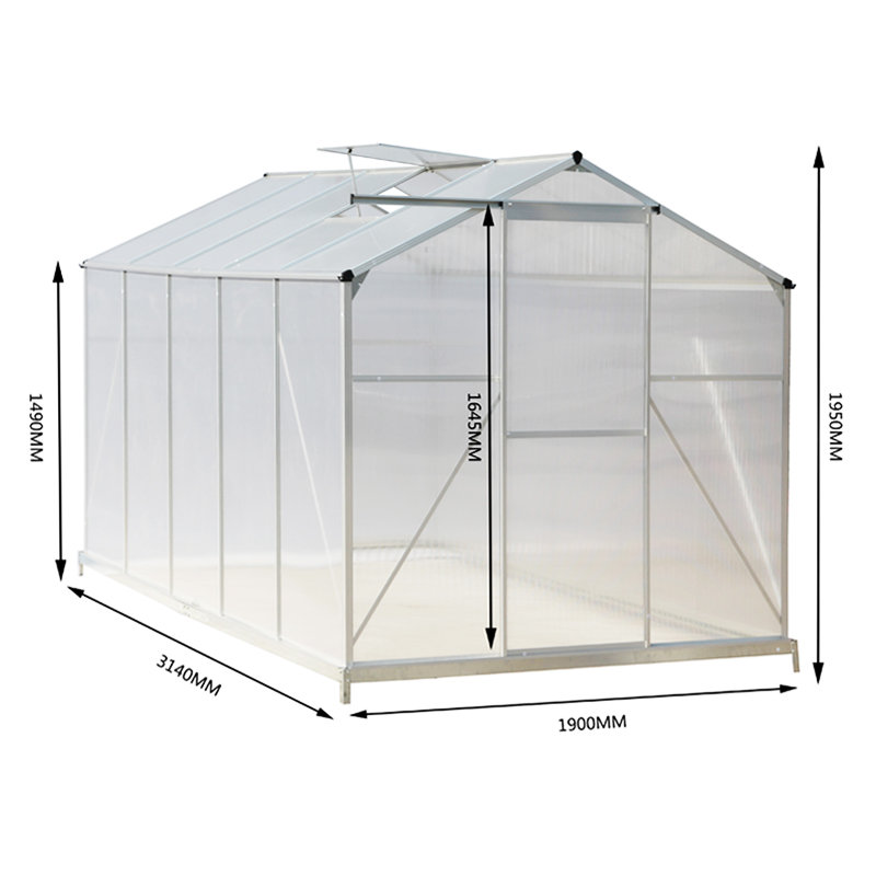Greenhouse with Base and Window
