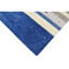 Tapis rectangulaire en laine noué à la main en bleu / beige / blanc-75234349