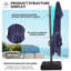 Parasol déporté Gerken 12' × 10', base lestée non incluse-1546256966-1557226374-1557226375
