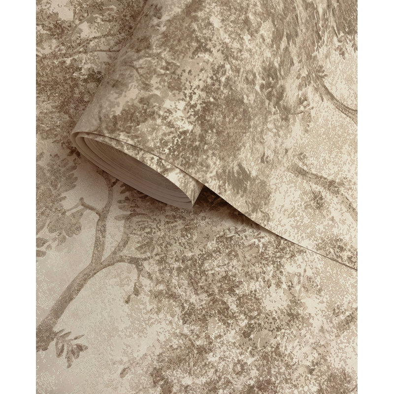 Papier peint texturé non tissé numérique Pi., Marron clair