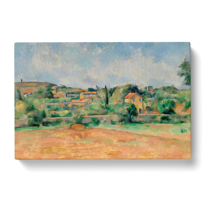 The Red Earth by Paul Cezanne - Wrapped Canvas Painting, 50cm H x 76cm W x 3cm D
