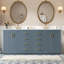 Meuble-lavabo de salle de bain avec lavabo en céramique (séparé), meuble de rangement pour salle de bain, ensemble de meuble-lavabo autoportant avec tiroirs et portes à fermeture douce-95469366