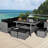 9 - Person Patio Conversation Set with Cushions-1473695848