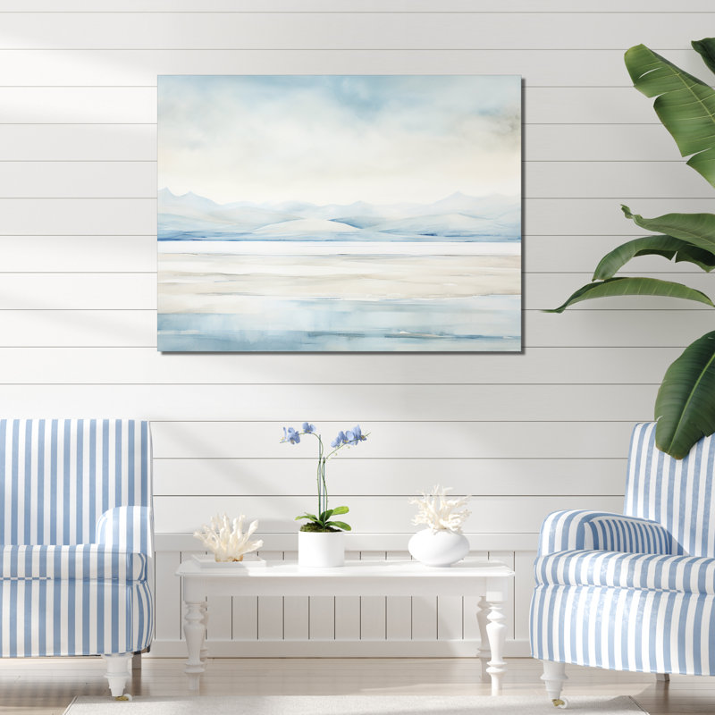 Minimal Glacier Antartica II, H 24 po x l 32 po x P 1 po, Toile tendue