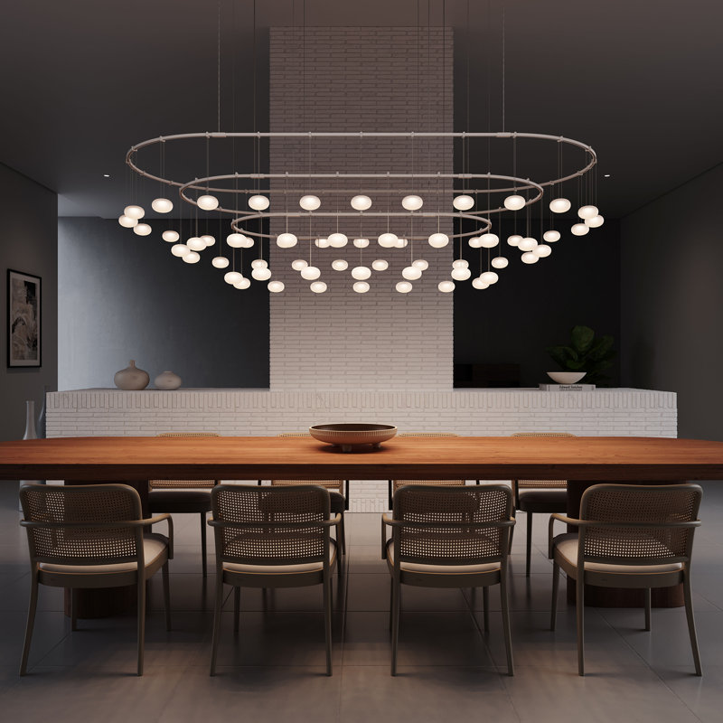 Suspenders® 60 - Light LED Chandelier, Satin Black