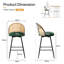 66 cm H Swivel Upholstered Bar Stool & Counter Stool with Metal Legs (set of 2 & set of 4)-2033917739-2033917736