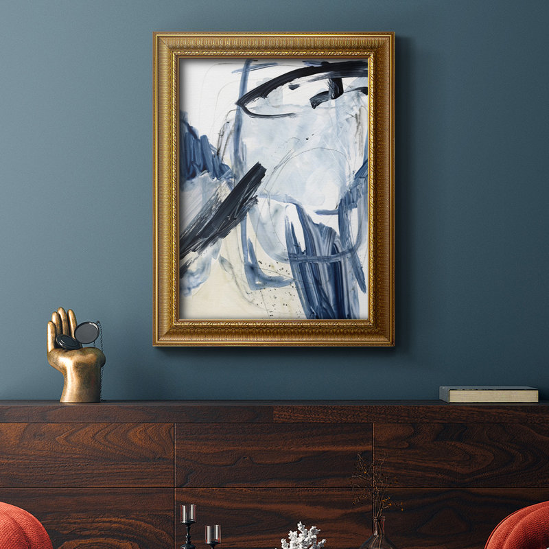 Indigo Swash I - reproduction d'art sur toile, H 20 po x l 16 po