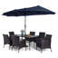 6 - Person Patio Dining Set with Rectangular Table-197271426-197271427