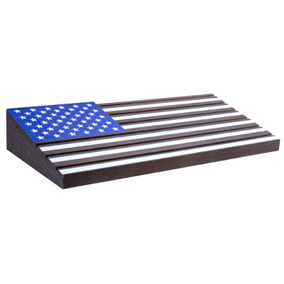 Tabletop American Flag Coin Display Case
