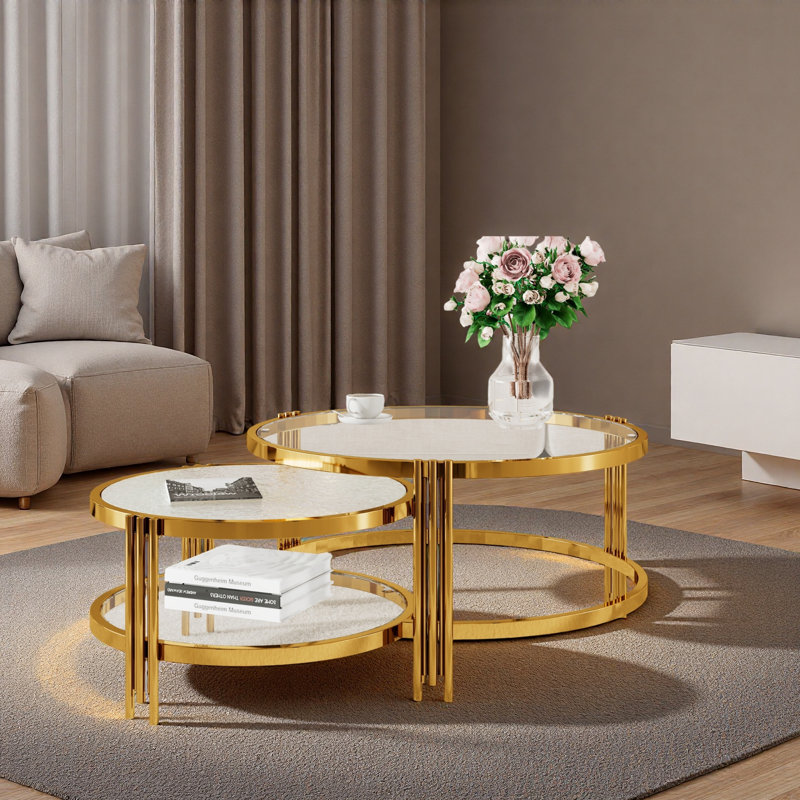 Table basse gigogne 2 pièces Modern