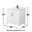 Ensemble de meuble-lavabo simple avec plateau en marbre Elan-100480752-99459533-125006171