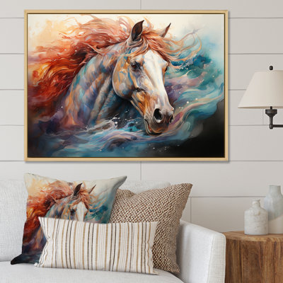 Native Art The Spirit Horse I - Native American Art Wall Art