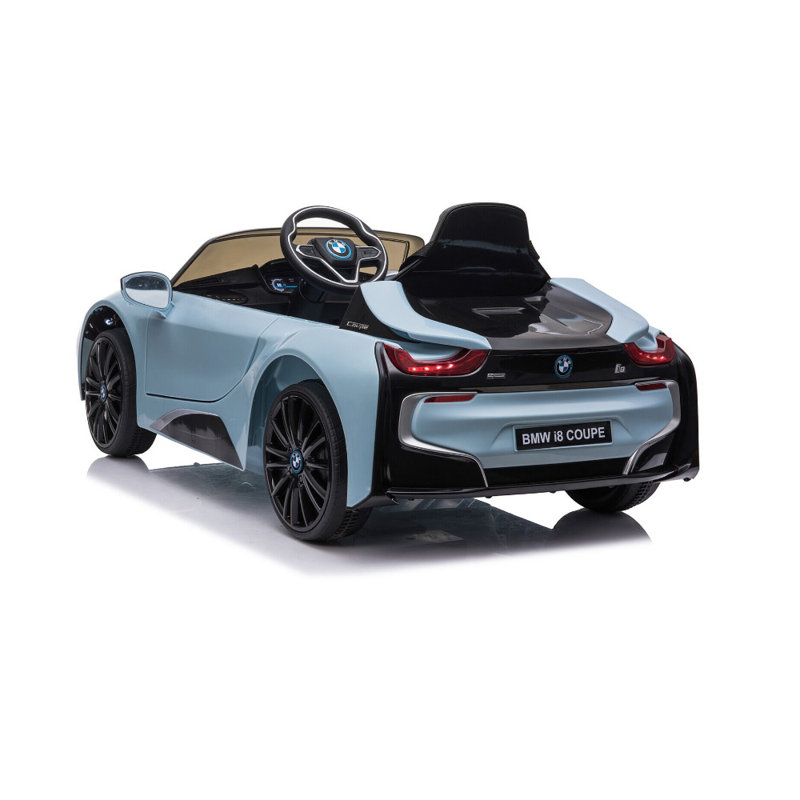 Blue 6-Volt Electric Ride-On Car with Remote Control