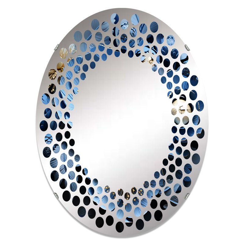 Miroir mural oval, L 24 po x H 36 po