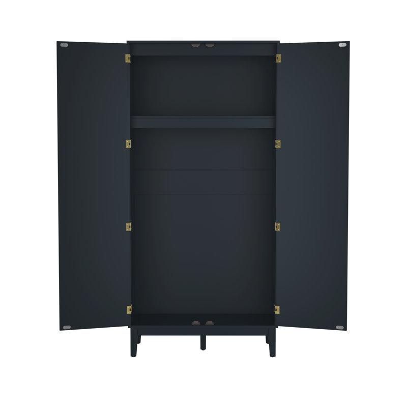 Aliyu 2 Door Manufactured Wood Wardrobe