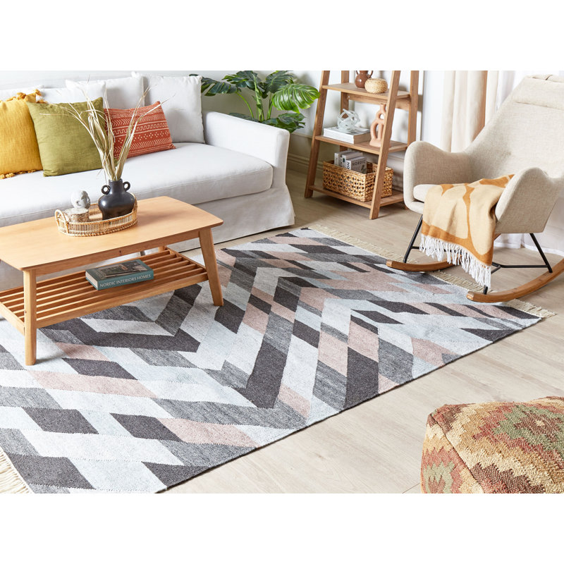 Langston Geometric Hand Woven Area Rug, Rectangle 160 x 230cm