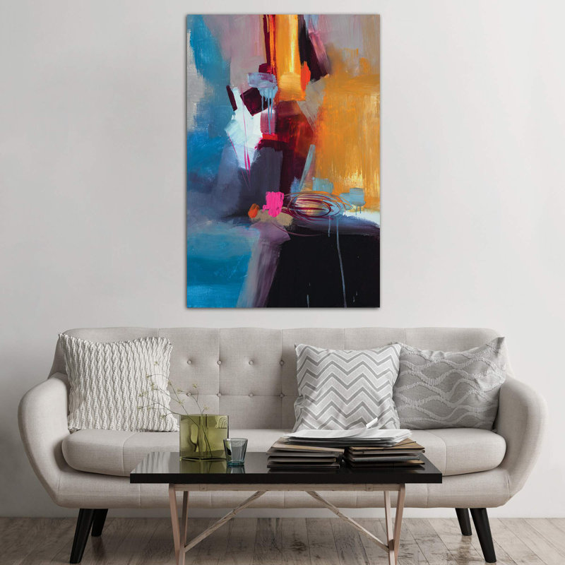 Jazzy Abstract VII by Jane M. Robinson - Wrapped Canvas Print, 66.04 cm H x 45.72 cm W x 1.91 cm D