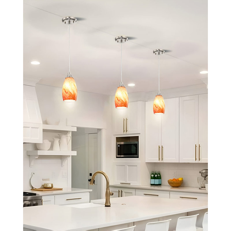 Kaite 1 - Light Red Marble -1Pack Single Pendant