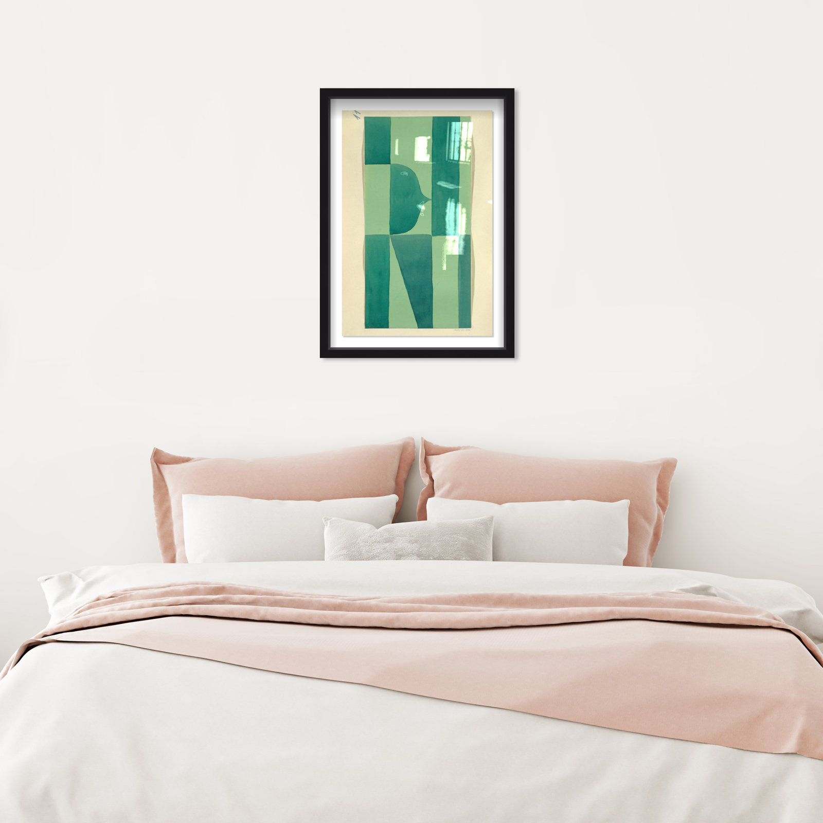 Green Abstract by Oliver Gal, Black, 25" H x 17" W