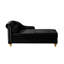 Chaise longue moderne avec revêtement en velours
