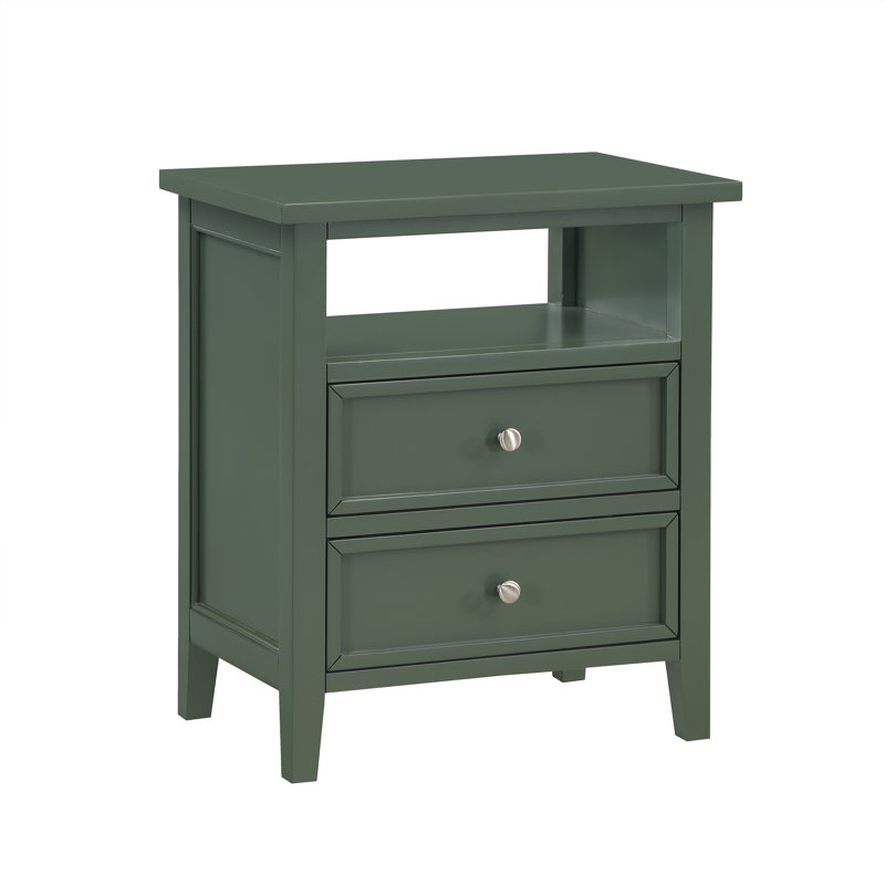 Table de chevet Armahn, Vert rétro