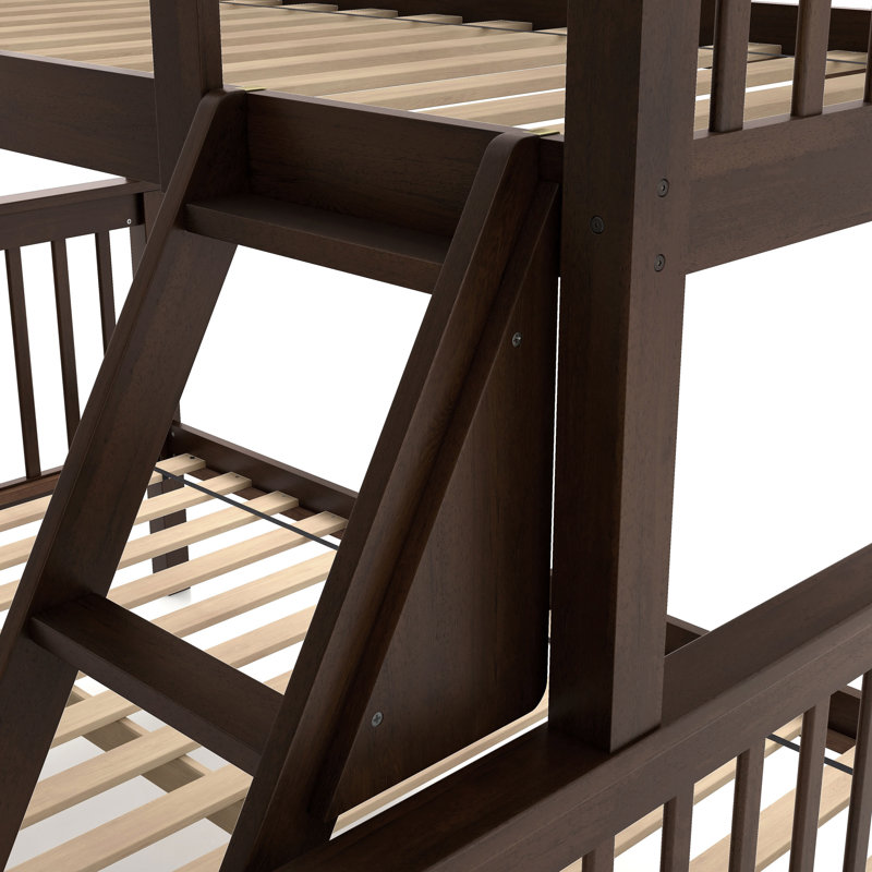 Kearie Twin over Full Standard Bunk Bed, Dark Brown