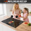 Plaque de cuisson électrique noire 5 brûleurs Karinear