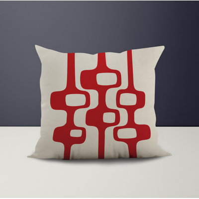 Polyester Throw Square Indoor/Outdoor Pillow Cover & Insert