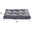 Coussin en peluche lavable à la machine pour animal de compagnie et coussin pour chien, petit, gris-1986544241