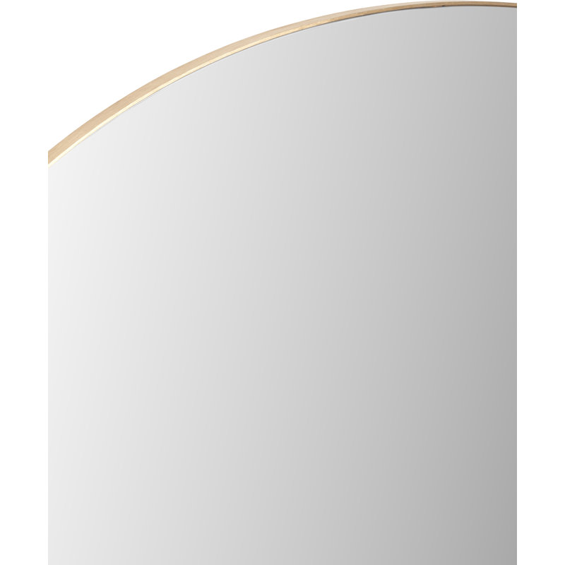 Metal Arch Mirror, Brushed Brass