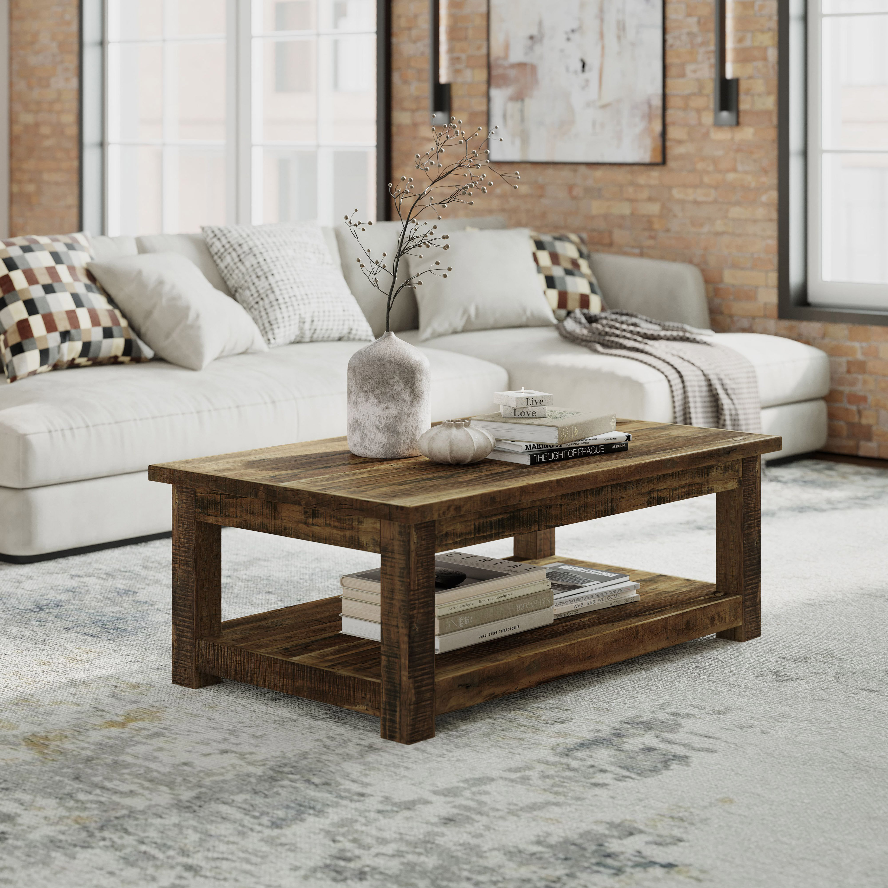 The Twillery Co. Pendergrass 4 Legs Coffee Table & Reviews | Wayfair