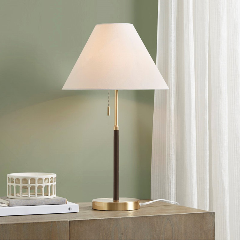 Lampe de table à chaîne deux tons