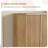 Fluted Door Shoe Cabinet, Wooden Storage Organizer with Adjustable Shelves-1835743463