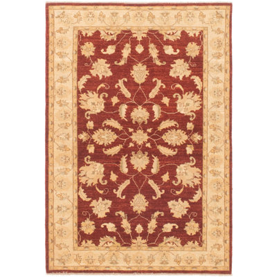 Resch One-of-a-Kind 4' X 5'10" 2010s Wool Area Rug in Red