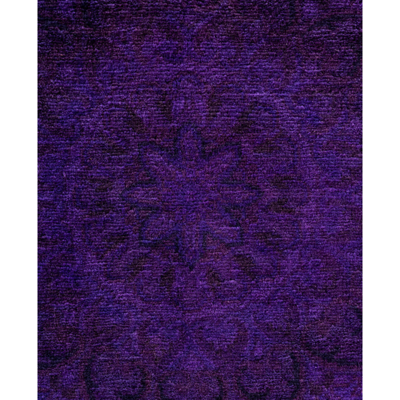 Overdyed One-of-a-Kind 6' 8" X 6' 8" Hand Knotted Area Rug