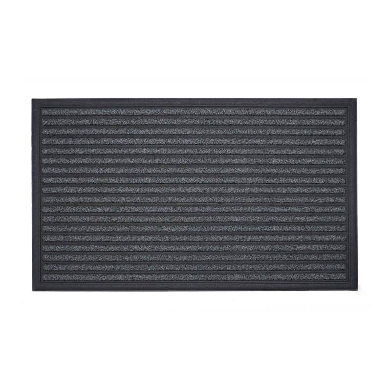 Tapis de porte d'extérieur antidérapant Scraper Eco Rib 30 po x 18 po