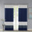 Polyoni Pintuck Window Curtain Panel (Single Piece)