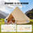 VEVOR Canvas Bell Tent 4-Season Camping Yurt Tent with Stove Jack-97761911-97761912