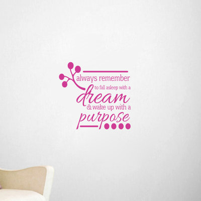 Adhésif décoratif «Wake Up With a Purpose»