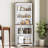 5-Tier Farmhouse Bookshelf, 63"H Tall Bookcase with Open Shelves, Freestanding Display Bookshelves