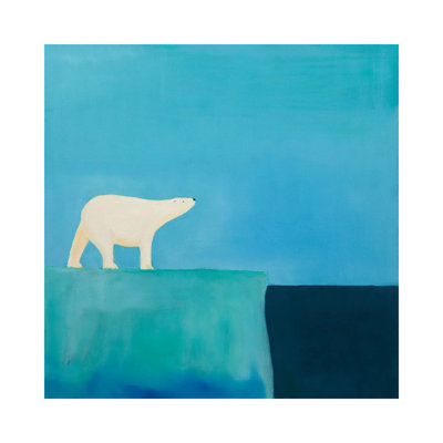 Polar Bear 1 Piece Wrapped Canvas Painting
