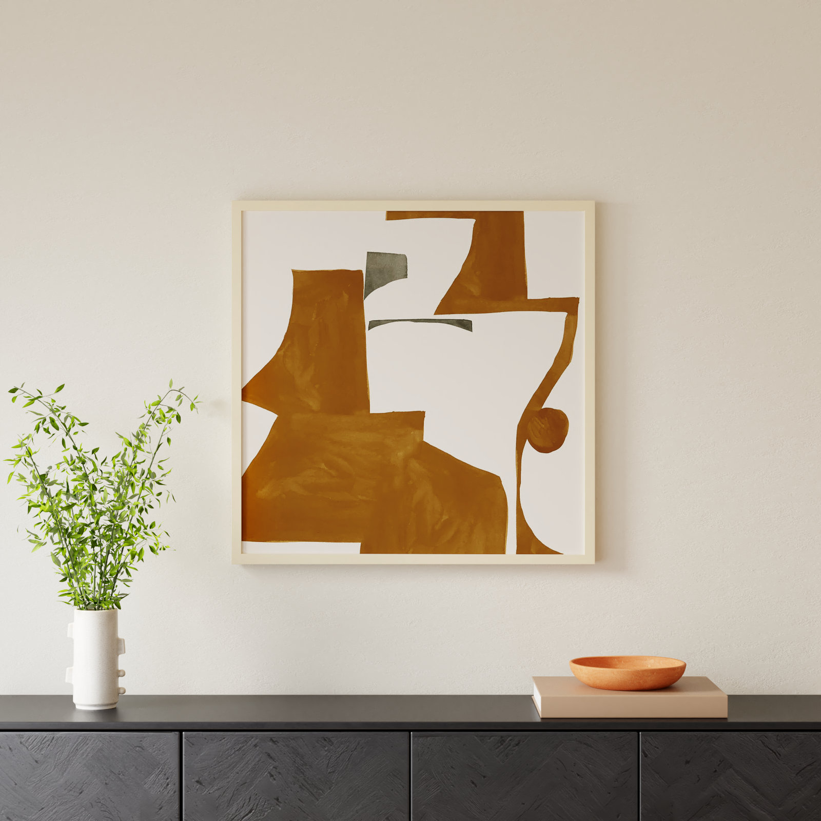 Forecast I Print by Sozi, Brown, 33" H x 33" W x 1" D