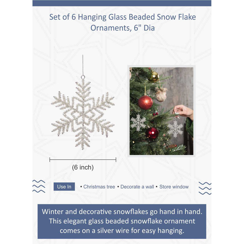 6'' Metal Holiday Shaped Ornament