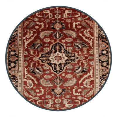 Machine Washable Persian Brown Area Rug