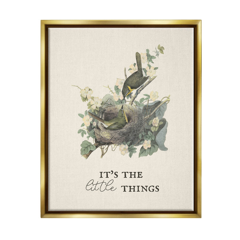 «It's The Little Things Bird Nest», estampe numérique par Lil 'Rue, H 31 po x l 25 po x P 1,7 po