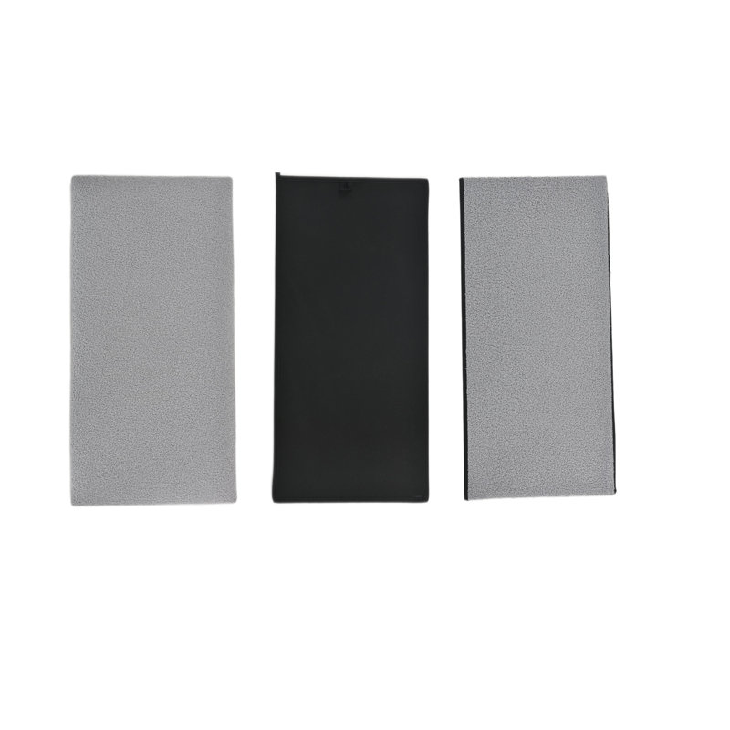 38 FOLDABLE BOUCLE STORAGE BOX, 38cm H x 80cm W x 7cm D, Silver